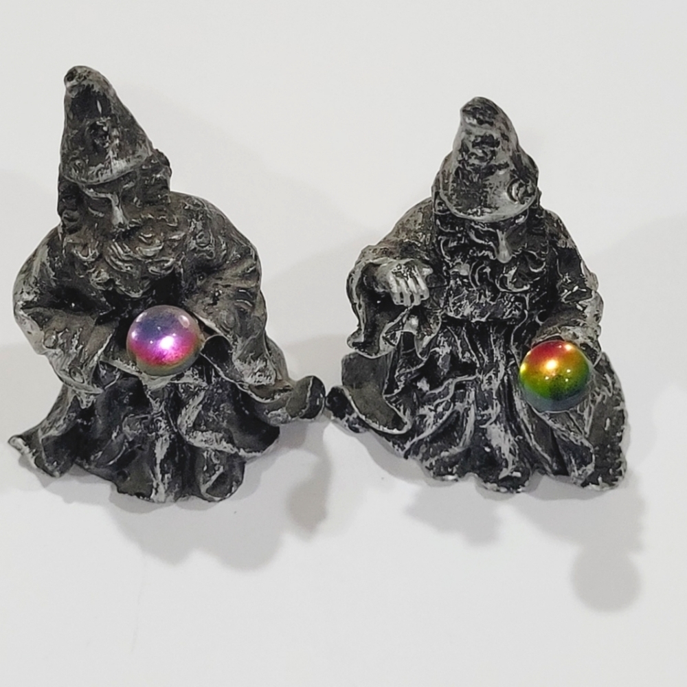 Pair of Wizards Fantasy Decor